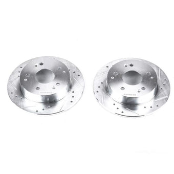 compare product Power Stop 97-98 Acura Integra Rear Evolution Drilled & Slotted Rotors - Pair