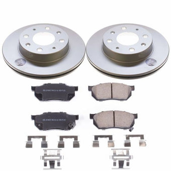compare product Power Stop 88-91 Honda CRX Front Z17 Evolution Geomet Coated Brake Kit