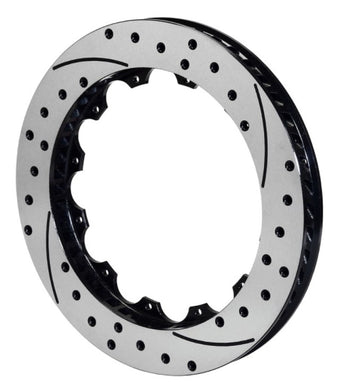 compare product Wilwood Rotor-SV-SRP 72 Iron-LH-Drill-BLK 14.25 x 1.25 - 12 on 8.75in