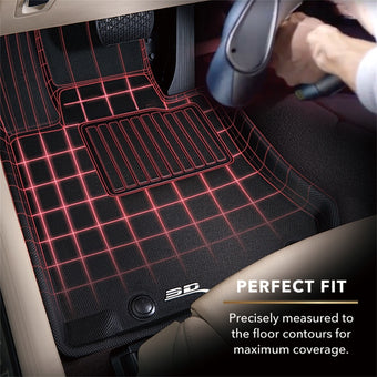 compare product 3D MAXpider 2004-2009 Lexus RX Kagu 2nd Row Floormats - Black