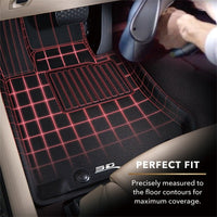 3D MAXpider 2012 - 2018 Ford Focus Kagu 2nd Row Floormats - Black - My Store