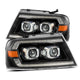 AlphaRex 04 - 08 Ford F150 PRO - Series Projector Headlights Alpha - Black w/ Sequential Signal and DRL - My Store