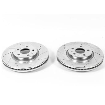 compare product Power Stop 12-16 Audi A4 Front Evolution Drilled & Slotted Rotors - Pair