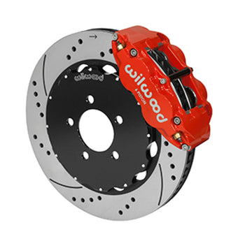 compare product Wilwood Forged Narrow Superlite 6R Front Big Brake Kit 14.00in Red 03-11 Crown Victoria