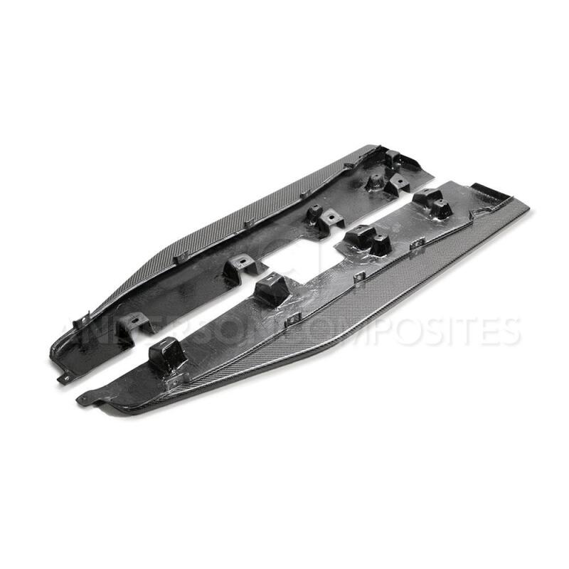 Anderson Composites 2020 Ford Mustang/Shelby GT500 Carbon Fiber Side Splitters - My Store