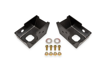 compare product BMR 2021+ Ford Bronco (Exc. Bronco Sport) Rear Shock Mount Skid Plates - Black Hammertone