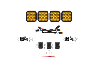 compare product Diode Dynamics SS5 Pro Universal CrossLink 4-Pod Lightbar - Yellow Driving