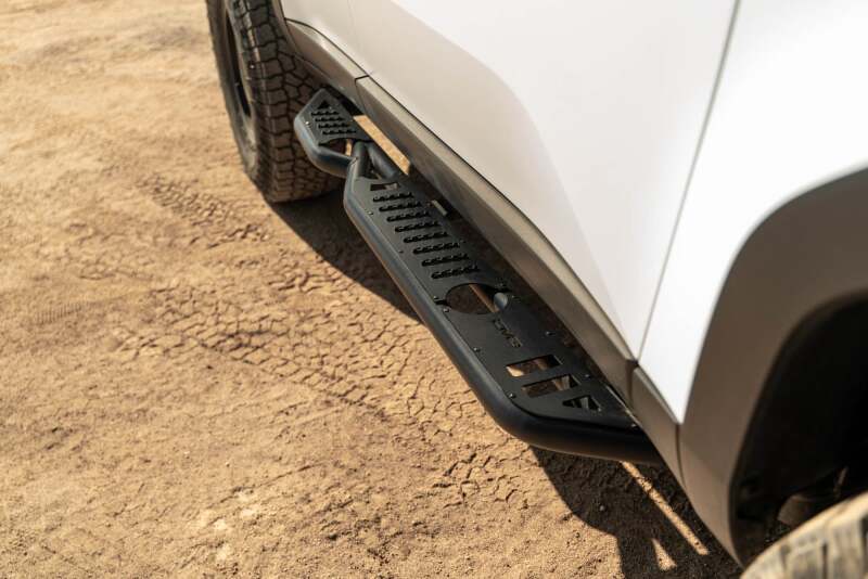 DV8 Offroad 24 - 25 Toyota Land Cruiser OE Plus Side Steps - Black Steel - My Store