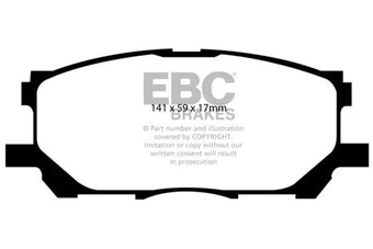 compare product EBC 04-07 Lexus RX330 3.3 Greenstuff Front Brake Pads