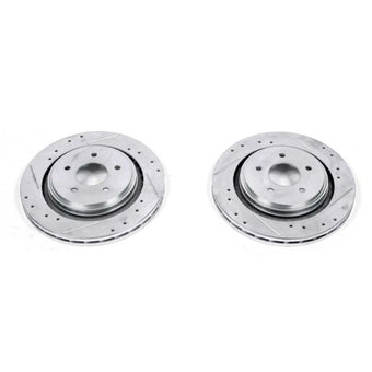 compare product Power Stop 06-09 Cadillac XLR Rear Evolution Drilled & Slotted Rotors - Pair