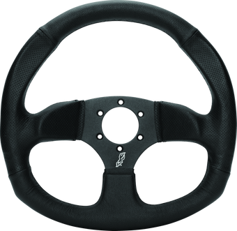 compare product DragonFire Racing Steering Wheels - D-Shaped- Vinyl- Iron Series- 0in offset