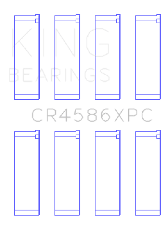 King Engine Bearings Mitsubishi 4B11T Performance Coated Rod Bearing Set - Size STD - My Store