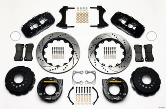 compare product Wilwood AERO4 Rear P-Brake Kit 14.00in Drilled Big Ford Old Style 2.36in Offset