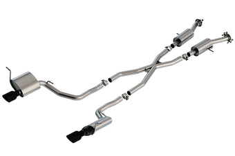 compare product Borla 14-20 Jeep Grand Cherokee 3.6L V6 2/4WD 2.25in S-Type Cat-back - Black Chrome