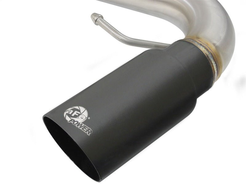aFe MACHForce XP SS - 304 Black Tip 3.0in - 2.5in Dia Cat Back Exhaust 11 - 13 BMW 335i (E90/E92) 3.0L - My Store