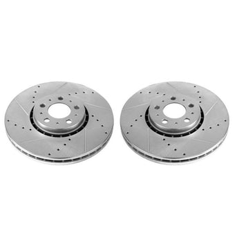 compare product Power Stop 03-14 Volvo XC90 Front Evolution Drilled & Slotted Rotors - Pair