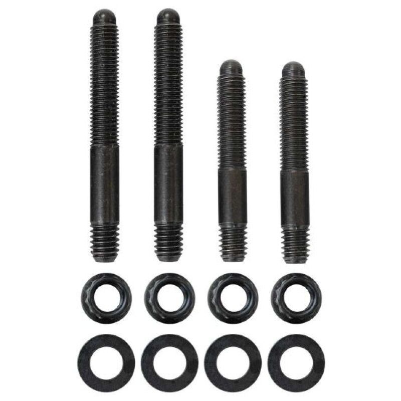 Moroso 2PC 5/16in - 24 x 2.0in & 2 PC 5/16in - 24 X 2.5in Long 12 - Point Nuts Carb Stud Kit w/Bracket - My Store