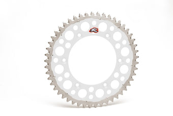 compare product Renthal 92-24 Honda CR125R/250R/500R/ CRF250R/X/450R/RWE/RX Rear Twinring - Silver 520-49P Teeth