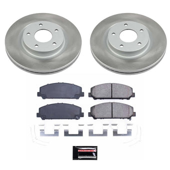 compare product Power Stop 17-22 Nissan TITAN Front Semi-Coated Rotor Kit