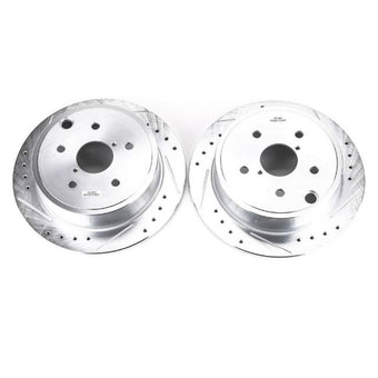 compare product Power Stop 15-19 Subaru WRX Rear Evolution Drilled & Slotted Rotors - Pair