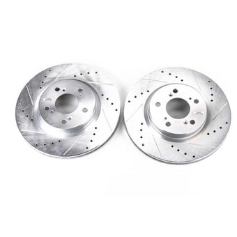 compare product Power Stop 05-12 Acura RL Front Evolution Drilled & Slotted Rotors - Pair