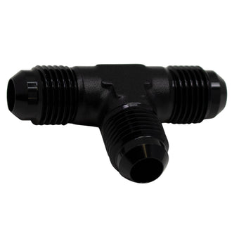 compare product DeatschWerks 6AN Male Flare to 6AN Male Flare to 6AN Male Flare Tee Fitting - Anodized Matte Black