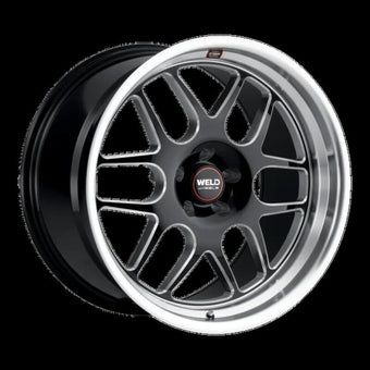 compare product Weld Solana 18x8 / 5x127 BP / ET0 / 78.1mm Bore - Gloss Black MIL DIA Wheel