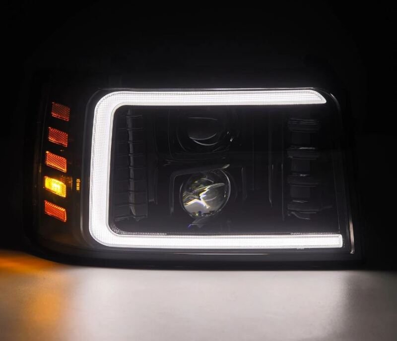 AlphaRex 92 - 96 Ford F - Series/Bronco PRO - Series Proj Headlights Alpha - Blk w/Seq. Sig & DRL - My Store