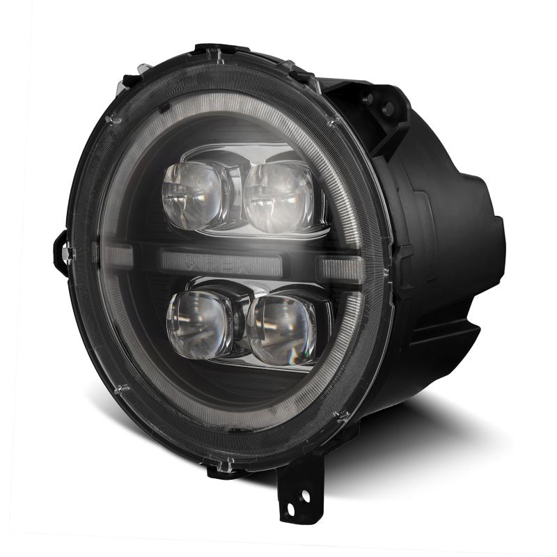 AlphaRex 18 - 23 Jeep Wrangler JL/Gladiator JT LED Proj Headlights Black w/ Activ Light/Seq Signal/DRL - My Store