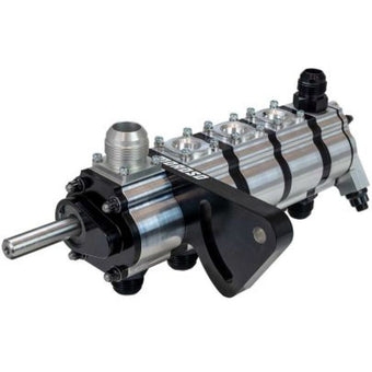 compare product Moroso BBC Tri Lobe 5 Stage Passenger Right Side Block Mount Dry Sump Oil Pump w/Fuel Pump Drive