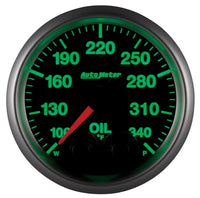 Autometer Elite 52mm 100 - 340 Deg F Oil Temp Peak & Warn w/ Electronic Control Gauge - My Store