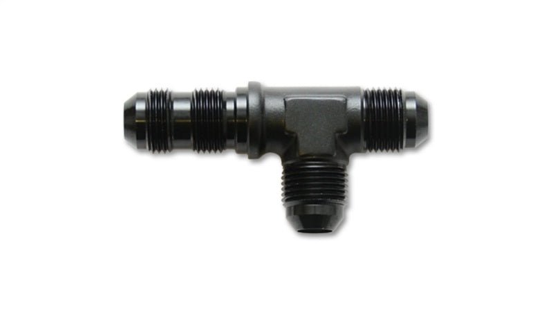 Vibrant - 6AN Bulkhead Adapter Tee on Run Fittings - Anodized Black Only - My Store