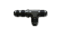 Vibrant - 6AN Bulkhead Adapter Tee on Run Fittings - Anodized Black Only - My Store