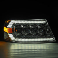 AlphaRex 04 - 08 Ford F150 / 06 - 08 Lincoln Mark LT NOVA LED Proj Headlights Chrome w/Activ Light/Seq - My Store