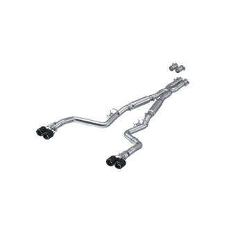 compare product MBRP 17-Up Dodge Challenger 5.7L/6.2L/6.4L Carbon Fiber Quad Tip T304 Catback Exhaust
