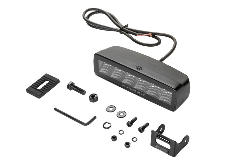 Hella Universal Black Magic 6 L.E.D. Mini Light Bar - Flood Beam - My Store