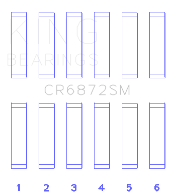 King Engine Bearings Toyota 1GR - FE Connecting Rod Bearing Set - Size STD - My Store