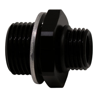 compare product DeatschWerks 6AN ORB Male to M18 X 1.5 Metric Male (Incl O-Ring and Washer) - Anodized Matte Black