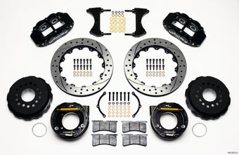 compare product Wilwood Narrow Superlite 4R Rear P-Brk Kit 12.88in Drilled Ford 8.8 w/2.5in Offset-5 Lug