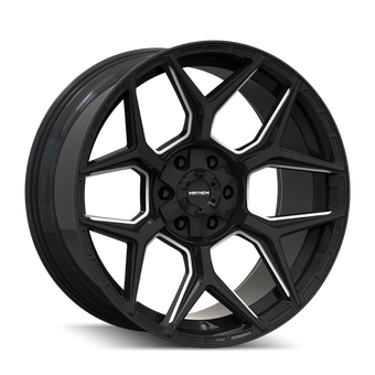 compare product Mayhem Vanquish 8119 22x10 / 6x135/6x139.7 / -19mm Offset / 106.1mm  Hub - Gloss Black Milled