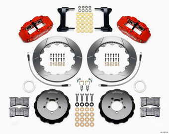 compare product Wilwood Narrow Superlite 6R Front Hat Kit 12.88in Red 2012-Up Toyota / Scion FRS w/ Lines