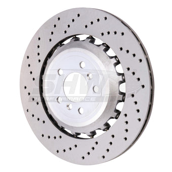 compare product SHW 11-16 BMW M5 4.4L Left Rear Cross-Drilled Lightweight Brake Rotor (34212284103)