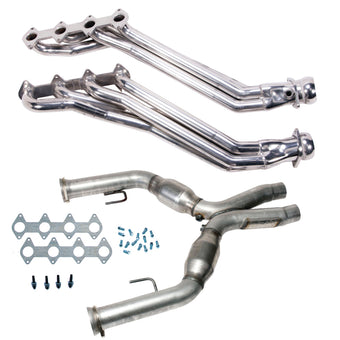 compare product BBK 05-10 Ford Mustang GT 1 5/8 Long Tube Headers w/High Flow Catted X-Pipe (Silver Ceramic)