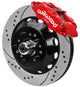 Wilwood 70 - 81 FBody/75 - 79 A&XBody FNSL6R Frt BBK 14in D/S Rtr Red Calipers Use w/ Pro Drop Spindle - My Store