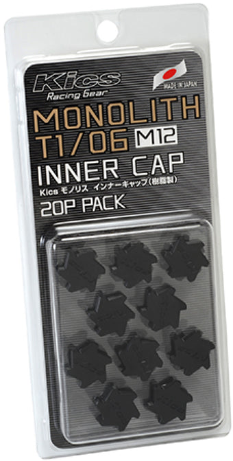 compare product Project Kics M12 Monolith Cap - Black (Only Works For M12 Monolith Lugs) - 20 Pcs