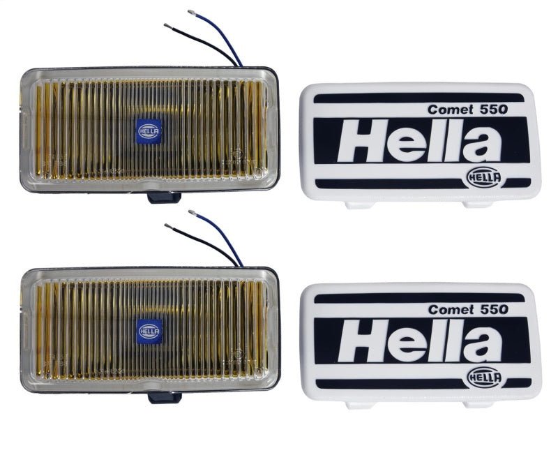 Hella 550 Series 55W 12V H3 Fog Lamp Kit - Amber - My Store