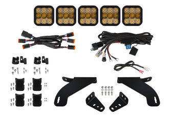 compare product Diode Dynamics 21-22 Ford F-150 SS5 Grille CrossLink Lightbar Kit- Yellow Pro Combo