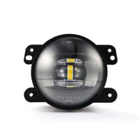 AlphaRex Universal Chrysler/Dodge/Hummer/Jeep DoubleTap Dual Color LED Proj Fog Lights - White/Amber - My Store