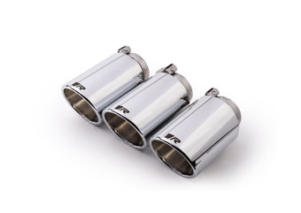 compare product Remus 2018 Honda Civic Type-R FK8 2.0T 102mm Angled Chrome w/Adj Clamp Tail Pipe Set (Triple Tip)