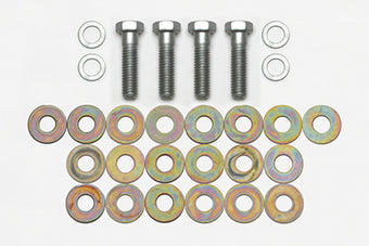 compare product Wilwood - Bracket Bolt Kit 3/8-16x1.50 Large ,W/ Washers + Shims